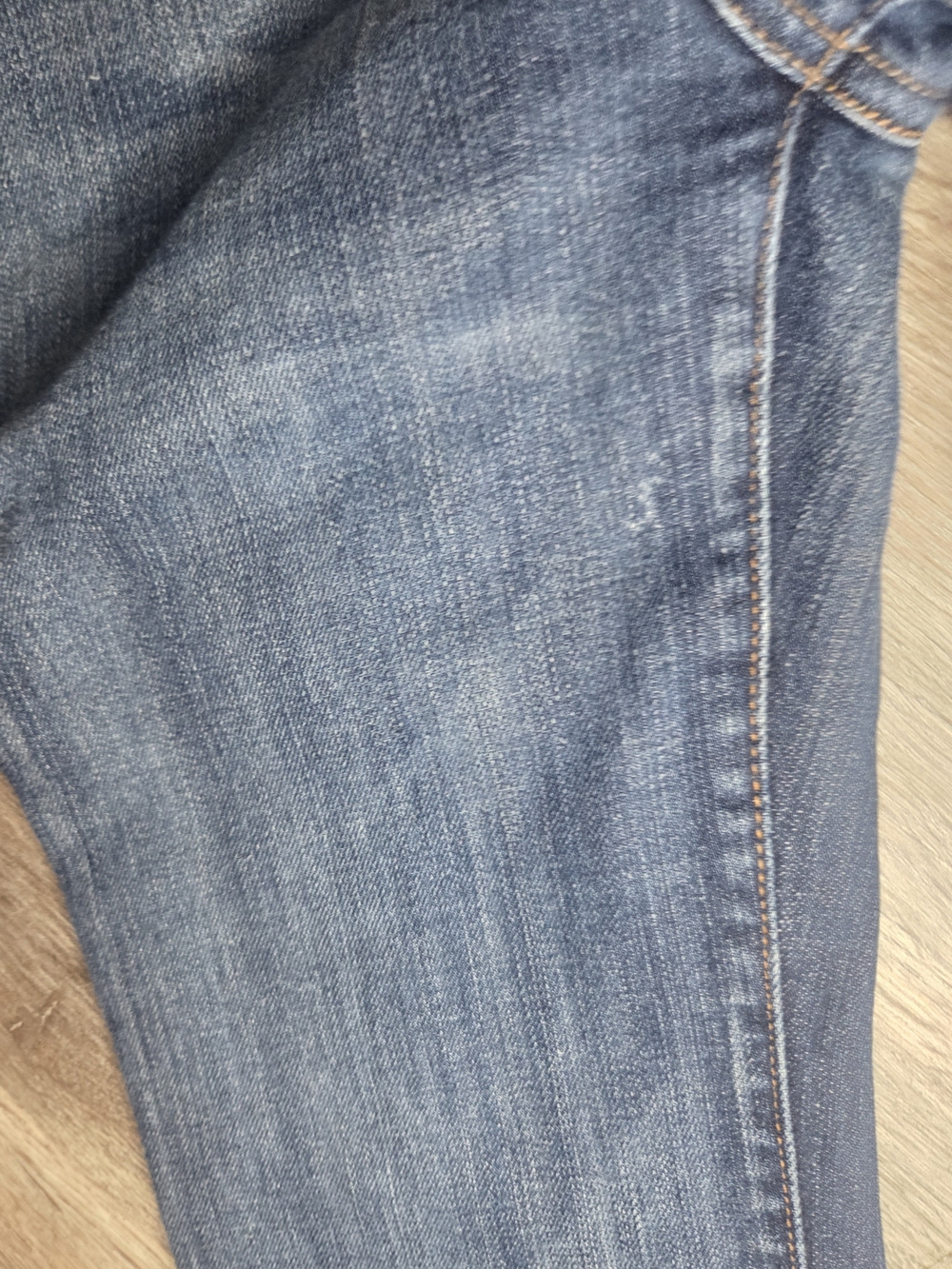 7 For All Mankind Boy Cut Jeans Dark Wash Stretch Straight Leg Premium Denim - Picture 11 of 15